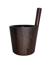 Шайка Rento бамбук 5 Л, темна (Уцінений)