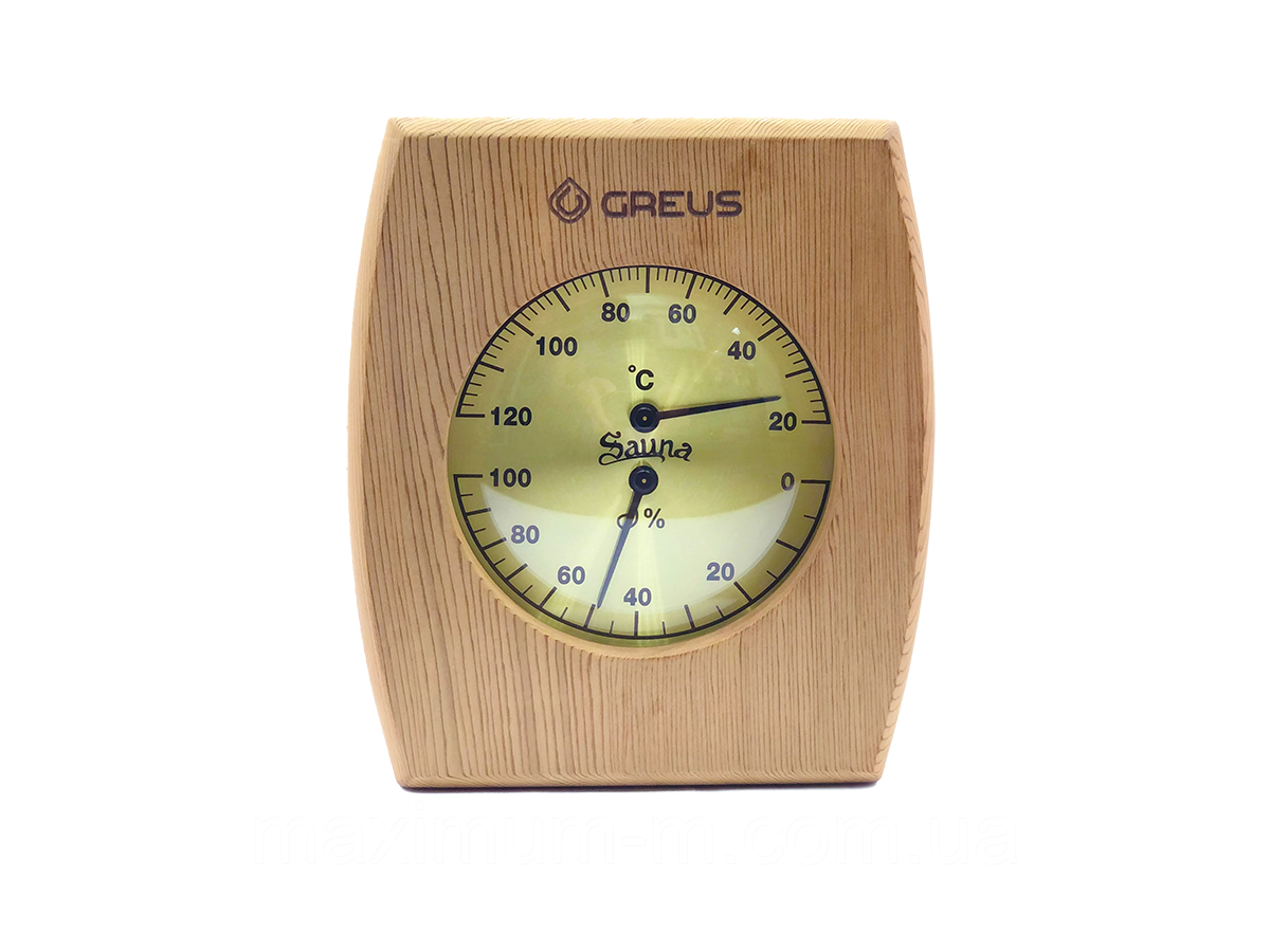 Термогігрометр Greus кедр 16х14