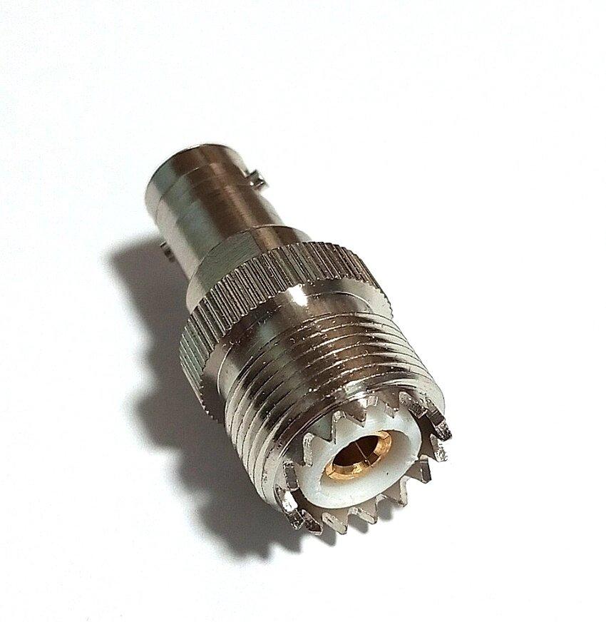 Перехідник UHF female (PL259, SO-239) - BNC-female (мама-мама)
