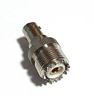 Перехідник UHF female (PL259, SO-239) - BNC-female (мама-мама)