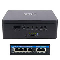ДБЖ для системи відеоспостереження Seven 6024b з РОЕ