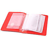 Шкіряна обкладинка для автодокументів Lim-3991GR червона, фото 6