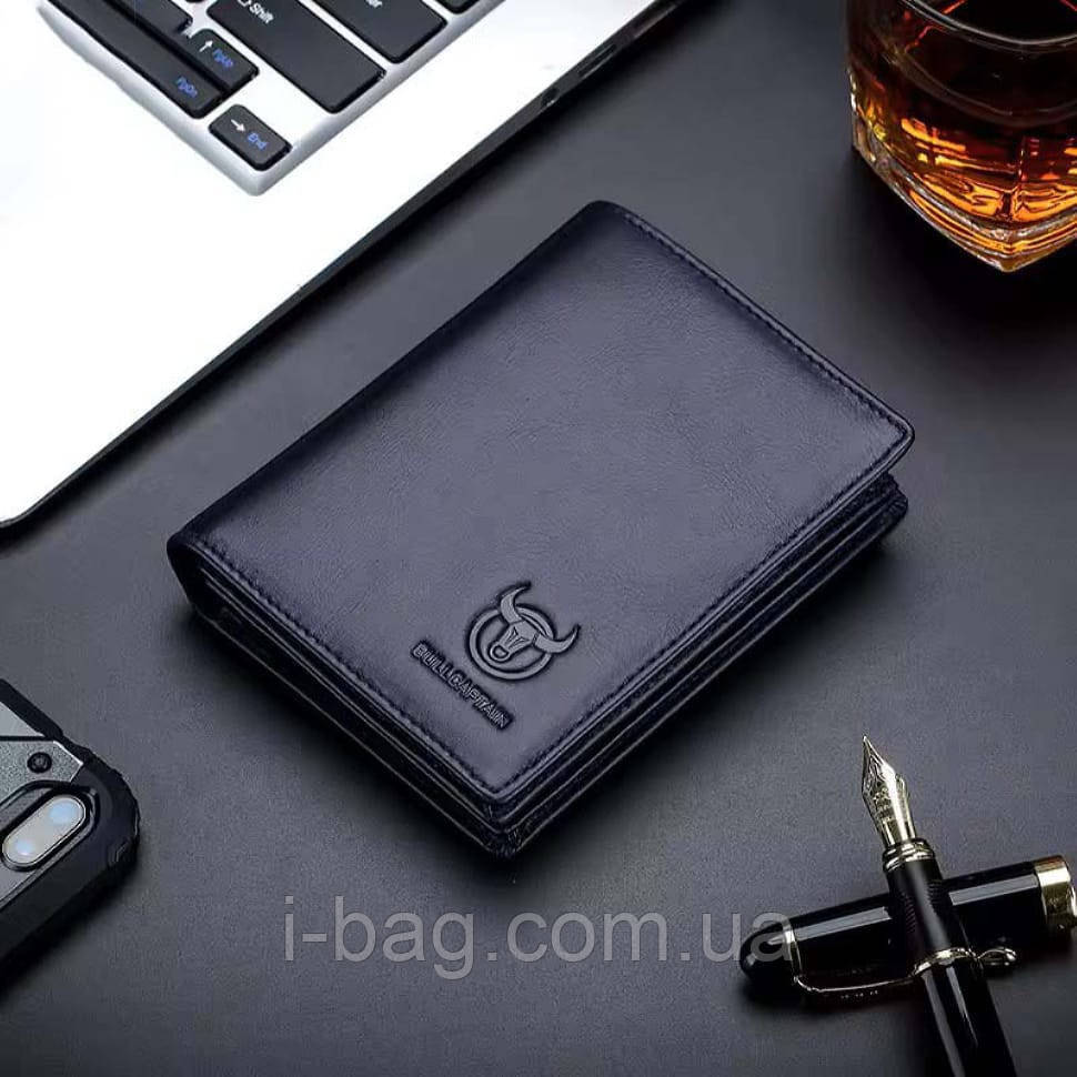 Чоловіче розкладне портмоне синє TB027K Bull, фото 1