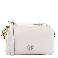 Жіноча шкіряна сумка через плече Tuscany Lily TL142375 (Білий)