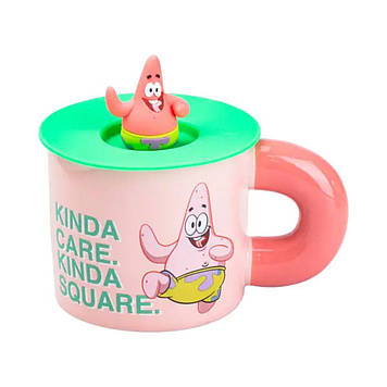 Чашка керамічна з кришкою "Патрік Стар" 400 мл Patrick Star HP7216P