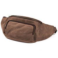 Стильна сумка на пояс бренда TARWA RC-3079-3md у коричневому crazy horse