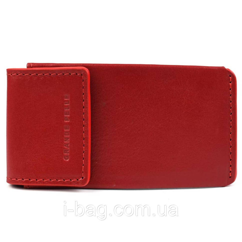 Ключниця шкіряна Grande Pelle 400660 червона глянсова, фото 1
