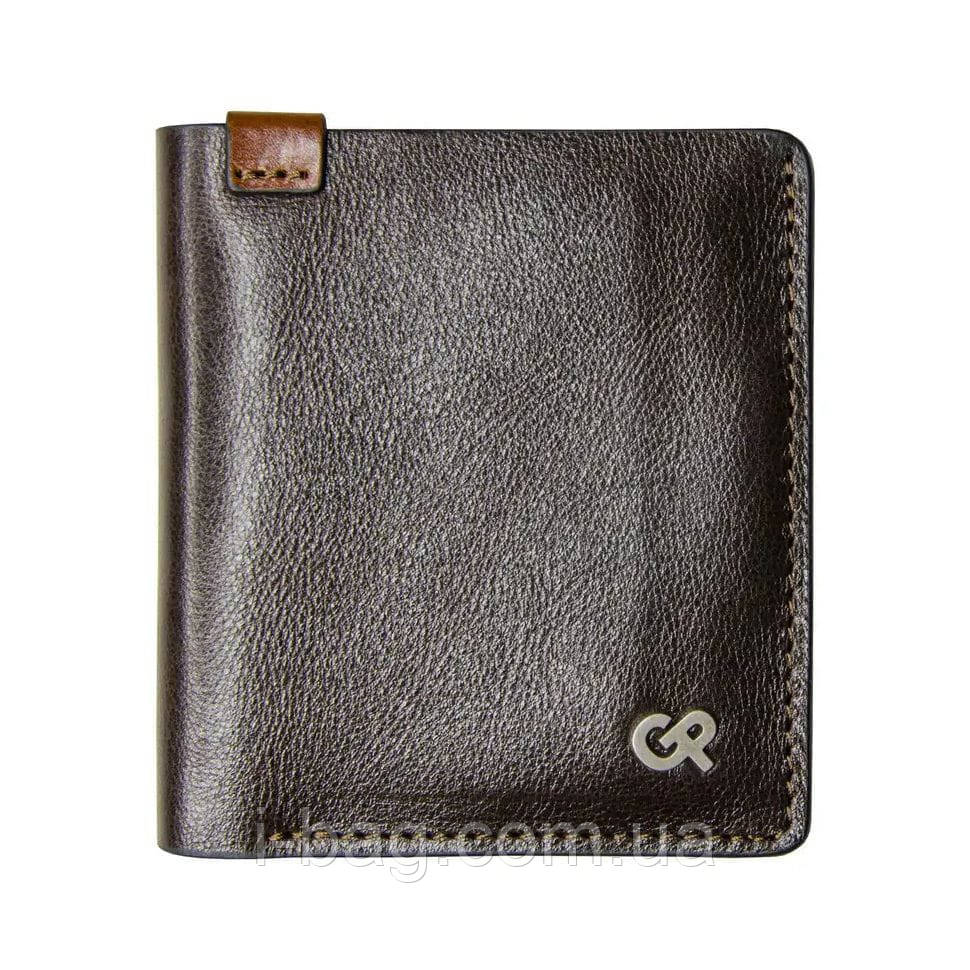 Невелике чоловіче шкіряне портмоне Grande Pelle 52762023 темно-коричневе, фото 1