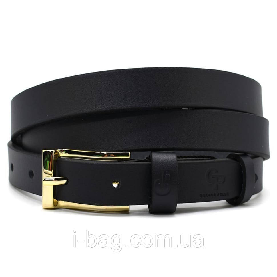 Ремінь жіночий тонкий Grande Pelle 23170040033 у синьому кольорі., фото 1