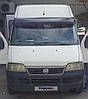 Козирьок на лобове скло (чорний глянець, 5мм) для Peugeot Boxer 1994-2006 років., фото 7