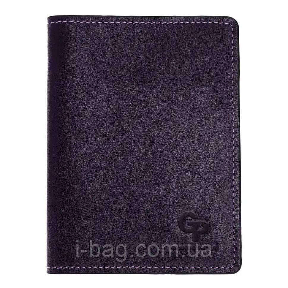 Шкіряна синя обкладинка для паспорта Grande Pelle 252670, фото 1