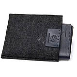 Шкіряна синя обкладинка для паспорта Grande Pelle 252670, фото 4