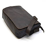 Сумка чоловіча через плече зі шкіри та канвас TARWA RCg-1047-3md, фото 5