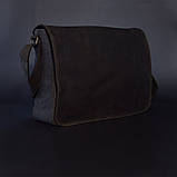 Сумка чоловіча через плече зі шкіри та канвас TARWA RCg-1047-3md, фото 10