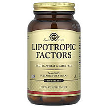 Ліпотропний фактор, Lipotropic Factors, Solgar, 100 таблеток