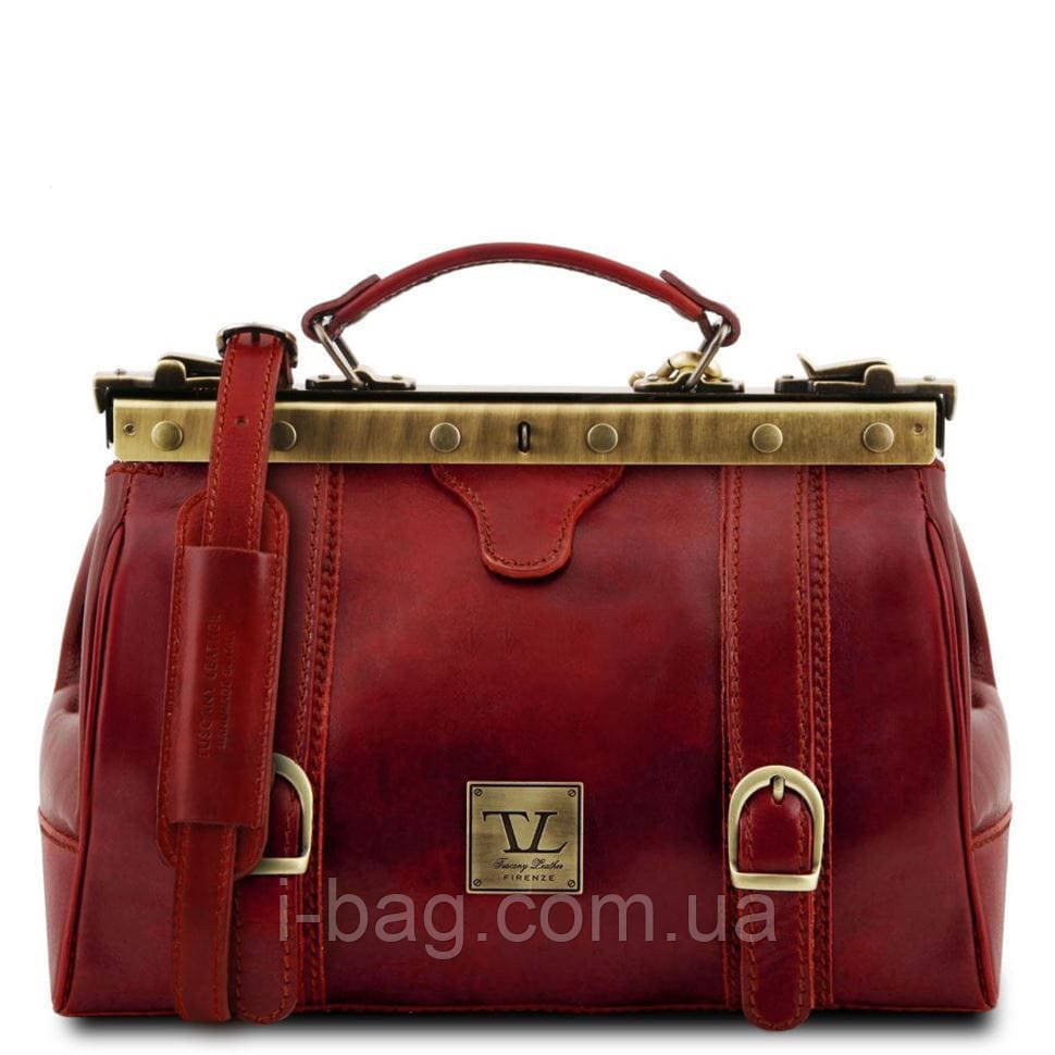 Шкіряна сумка — саквояж Tuscany Leather MONA-LISA TL10034 (Червоний)