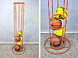 Підставка вертикальна металева для зберігання м'ячів, фото 4