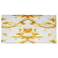 Декоративна панель 3D гнучка стінова 10 шт., біло-коричнева 70*77 см