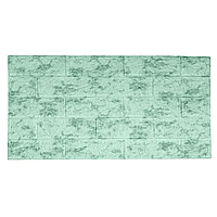 Декоративна панель 3D гнучка стінова 10 шт., сіро-зелена 70*77 см