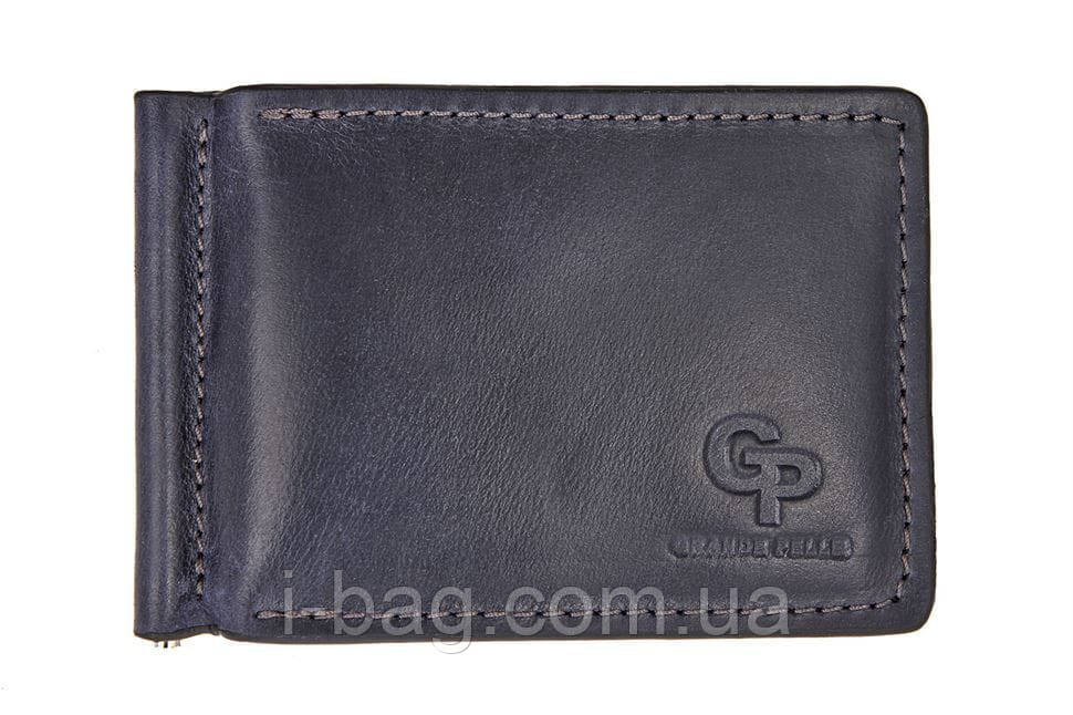 Затискач для купюр Grande Pelle 105670 ONDA, синій, фото 1