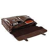 Ділова сумка, пітфель, гладка шкіра 7100B, фото 2