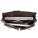 Ділова сумка, пітфель, гладка шкіра 7100B, фото 7