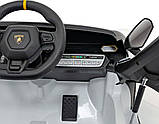 Дитяча акумуляторна машинка Lamborghini Invencible Біла, фото 9