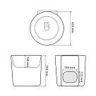 Умивальник (раковина) VBI LEVANTO WHITE накладний підвісний, фото 4