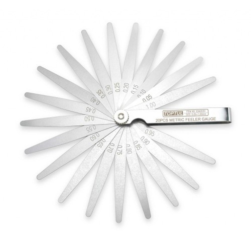 Набір щупів для вимірювання зазорів 20шт. TOPTUL ICAA0020, фото 1