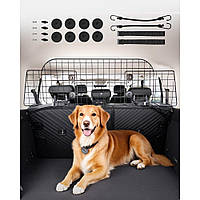 Автомобільний бар'єр для собак VEVOR, регульований роздільник, захисна захисна сітка для собак 15-25 мм, для задніх сидінь,