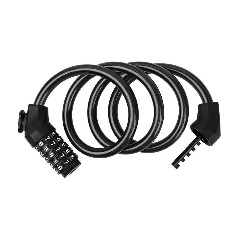 Замок кодовий EsLNF Anti-Theft 12х1200 мм. чорний (G611-bl)