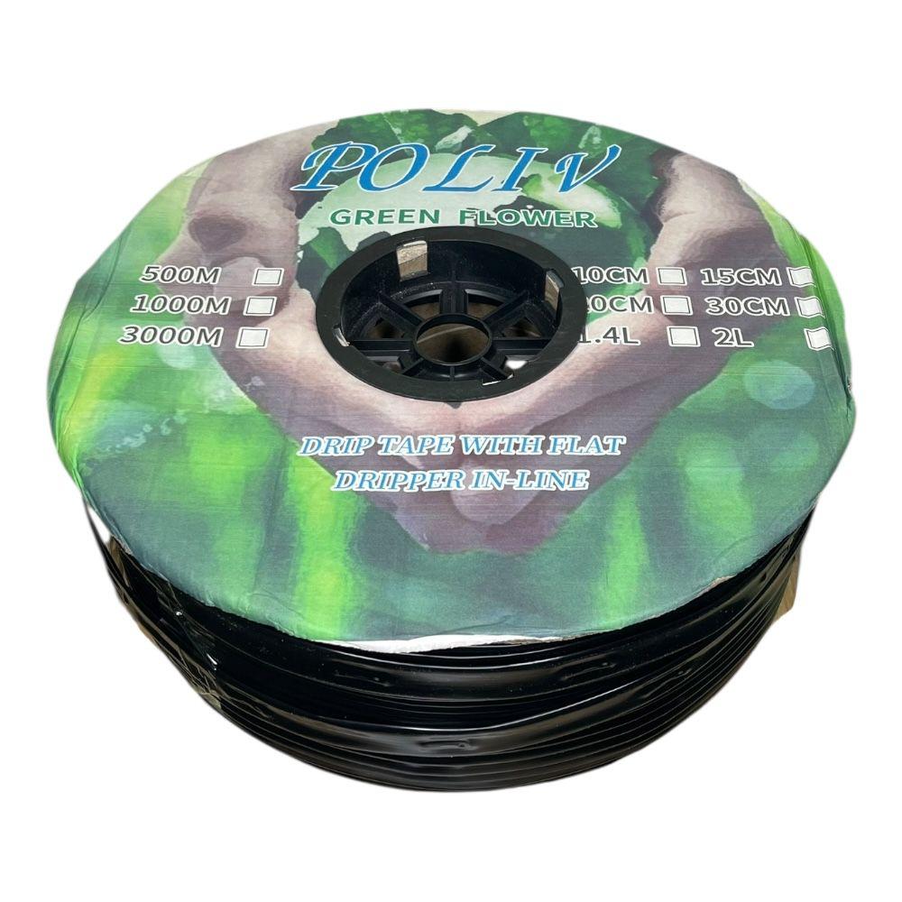Крапельна стрічка Green Flower 6 mil, 1000 м, 20 см між крапельницями