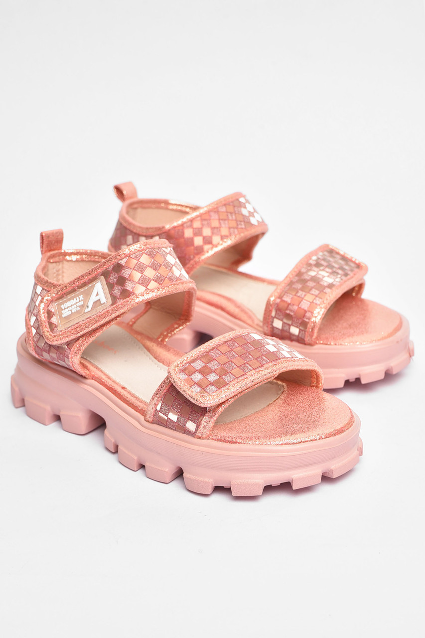 Босоніжки для дівчинки рожевого кольору р.35 202068T Безкоштовна доставка, фото 1