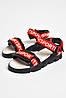 Босоніжки для дівчинки чорно-червоного кольору 202057P, фото 2