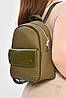 Рюкзак жіночий з екошкіри зеленого кольору 201946P, фото 2