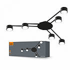 Світильник VIDEX під лампу 6xGX53 накладний чорний (VL-SPF21B-B)