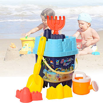 Набір для пісочниці з відром лопаткою та лійкою 733A-327 Ігровий набір з фігурками