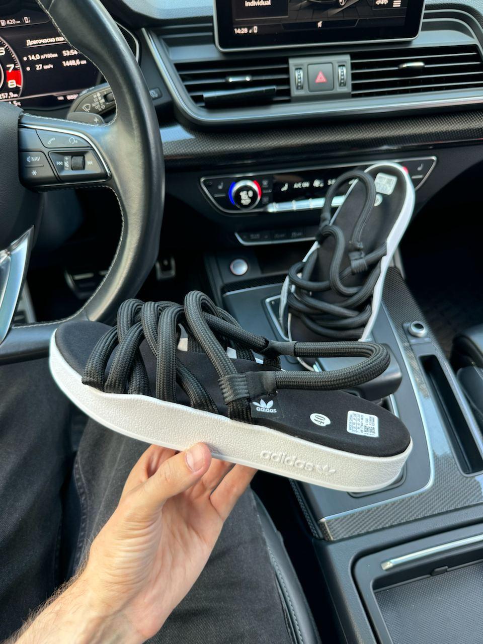 Жіночі сандалії Адідас Adidas Noda Sandals Black White FZ6438, фото 1