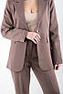 Костюм з приталеним піджаком та штанами мокко 40455 (2000000145839), фото 4