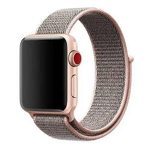 Ремінець DK для Apple Watch 41 mm (Series 7 / 8 / 9) Nylon Sport Loop (08883) (pink sand)
