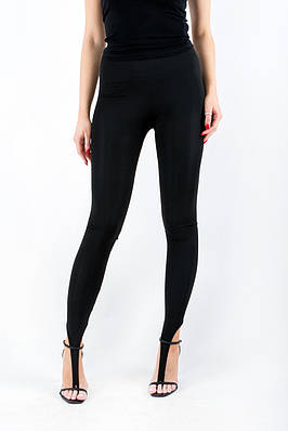 Легінси зі штрипкою на палець чорні 1584 (2000000147642)