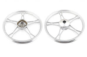 Диск колеса 1,2*17 (перед, барабан) (легкосплавний) мопед Дельта