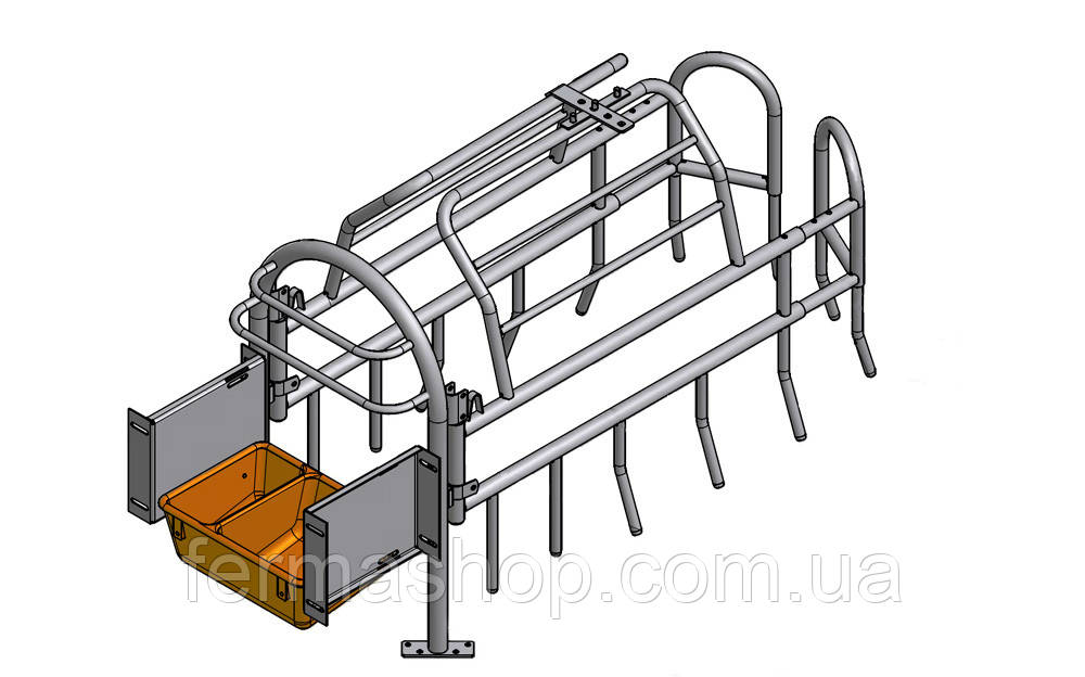 Верстат для опоросу з коритом ГР-40, Польща, фото 1