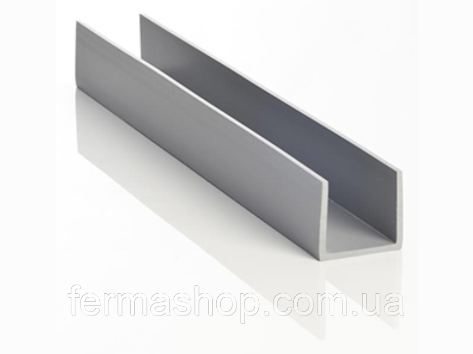 Пластиковий U-профіль ПВХ 35 mm, 6 метровий, для дорощування, фото 1
