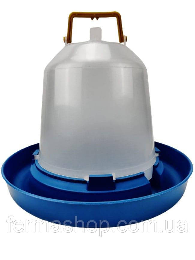 Вакуумна поїлка 10 літрів для птахів із ручкою, фото 1