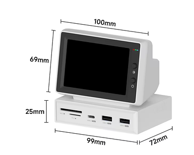 Hagibis IPSディスプレイ3.5インチ Docking Station Hagibis-ipsミニディスプレイモニター,aida64,pc,cpu,ram,hdd