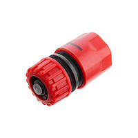 Конектор 1/2" з аквостопом для шлангу 1/2" INTERTOOL GE-1019