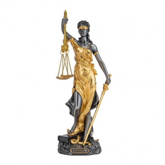 Статуетка Veronese Богиня Правосуддя Феміда 29*9 см., полістоун (76457А7)