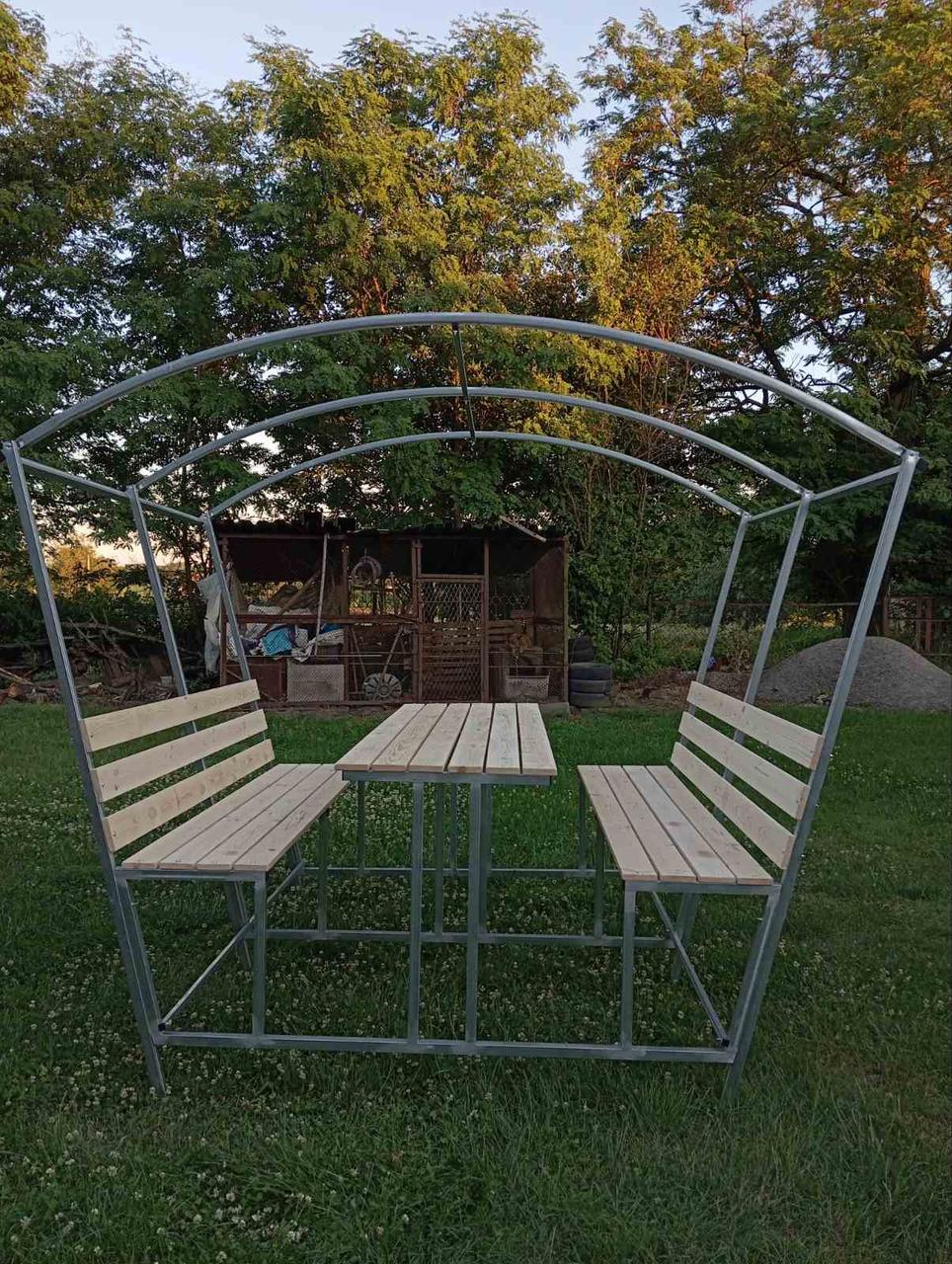 Альтанка “Западенська” з дахом без полікарбонату, фото 1