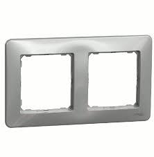 Рамка 2-місна Алюміній універсальна Sedna Design Schneider SDD313802